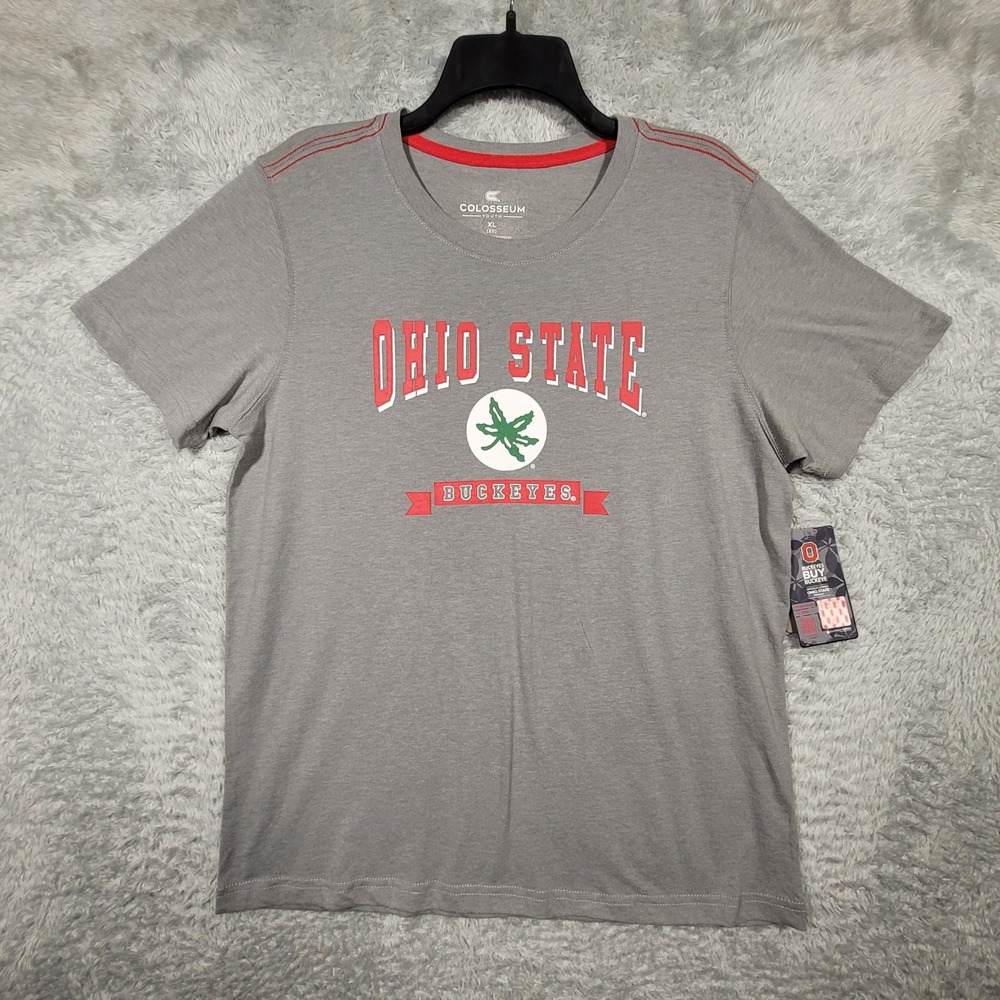 Ohio State‎ Buckeyes Youth XL Colosseum Gray Graphic Tee T Shirt Top